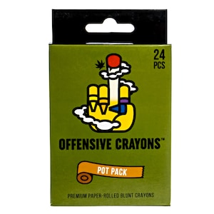 Offensive Crayons: Pot Pack, Funny Gag Gift, Sarcastic, Humor, Office gift Christmas, stocking stuffer, white elephant, Secret Santa