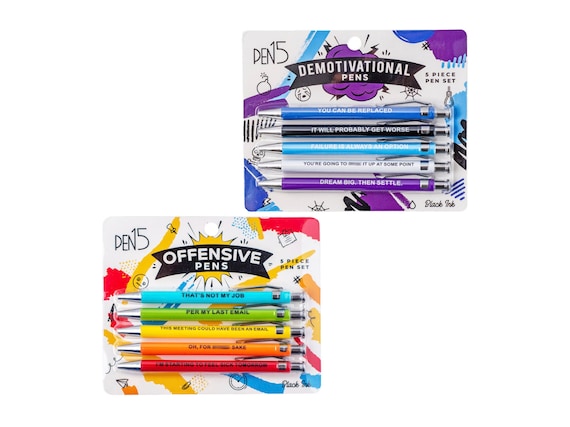  Funny Snarky Offensive Pens, a gag gift : Office Products