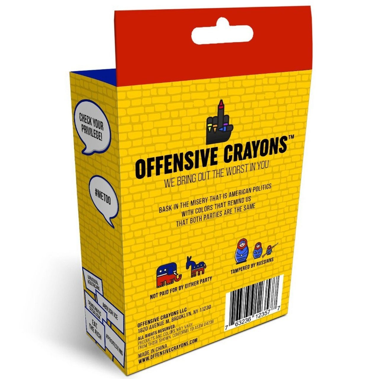 Offensive Crayons: red, White, and Fck You, Funny Gifts, Gag Gift,  Birthday, Adult Coloring Book, Back to School, Teacher, Office 