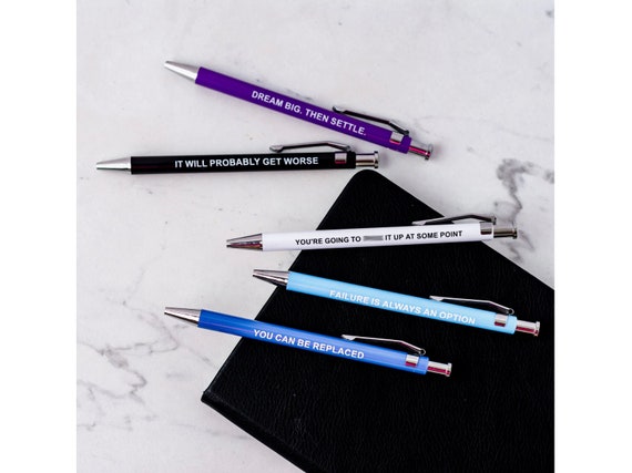 Offensive Pens, Funny Snarky Pens, Funny Gag Gift, Funny Pen Set