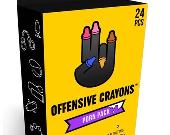 Offensive Crayons: red, White, and Fck You, Funny Gifts, Gag Gift