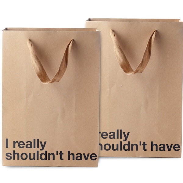 I Really Shouldn't Have, Funny Gift Bags, 2 Piece Set perfect for gag gifts, , office gifts, , mothers day fathers day