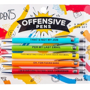 Demotivational Pens Funny Gag Gift Sarcastic Adult Fun - Etsy