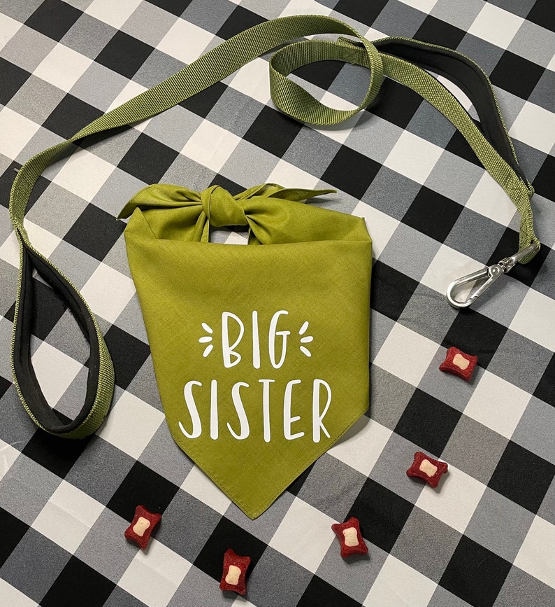 Big Sister Dog Bandana Etsy