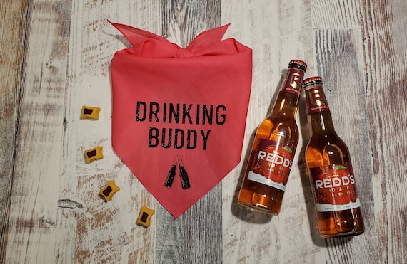 Drinking Buddy Dog Bandana Beer Bottles Bandana Drinking Buddy Bandana 