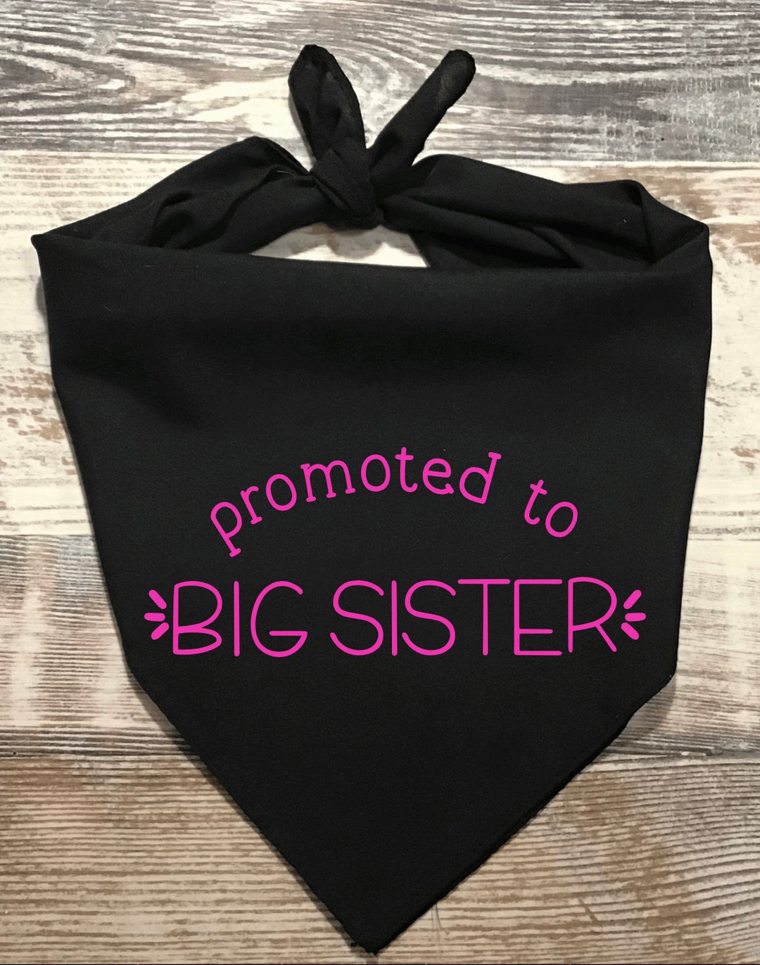 Officially Promoted to Big Sister Dog Bandana, Pregnancy Announcement