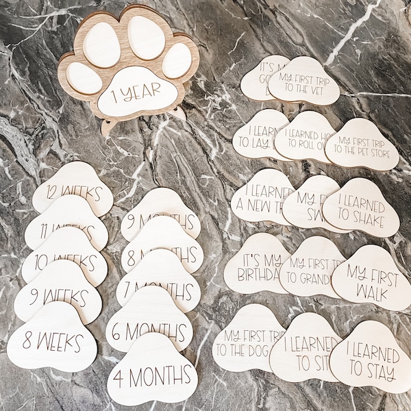 Puppy Milestone Interchangeable Sign, Puppy Milestones, Dog Milestone sign, Dog Growth Signs