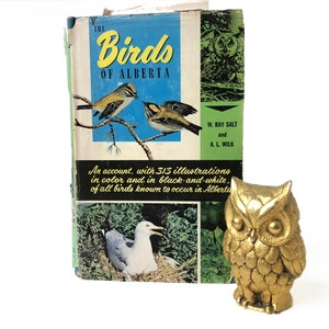 1958 The Birds of Alberta by W. Ray Salt and A.L. Wink Hardcover Book, Canadian Bird Book, Vintage Bird Book