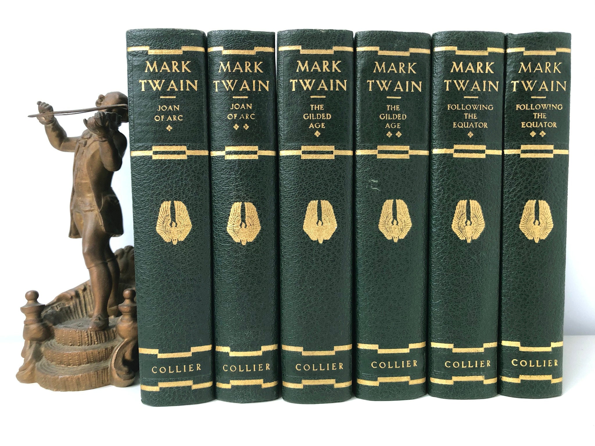 Mark Twain Collier Antique Book Set 19151925 6 Volume Etsy