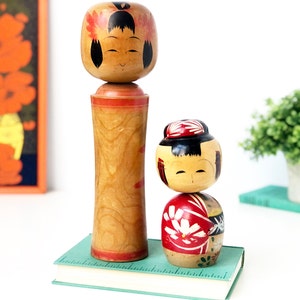 Japanese Kokeshi Nesting Dolls, Vintage Kokeshi Doll, Japanese Wood Doll,  1960s, Your Choice!
