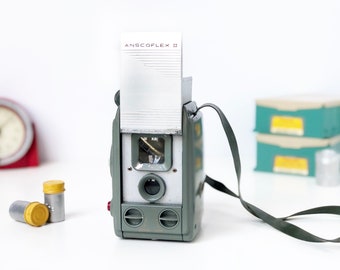 Appareil photo vintage Anscoflex II, appareil photo en plastique, appareil photo argentique vintage - années 1950