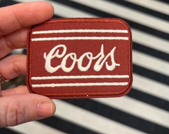 Parche de gorra de camionero divertido, parche para planchar, Coors, parche divertido para beber