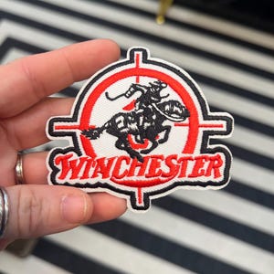 Trucker hat patch, iron on patch, Winchester,  hunting patch