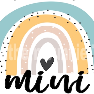 Mini Regenbogen, Mama und ich, Sublimation