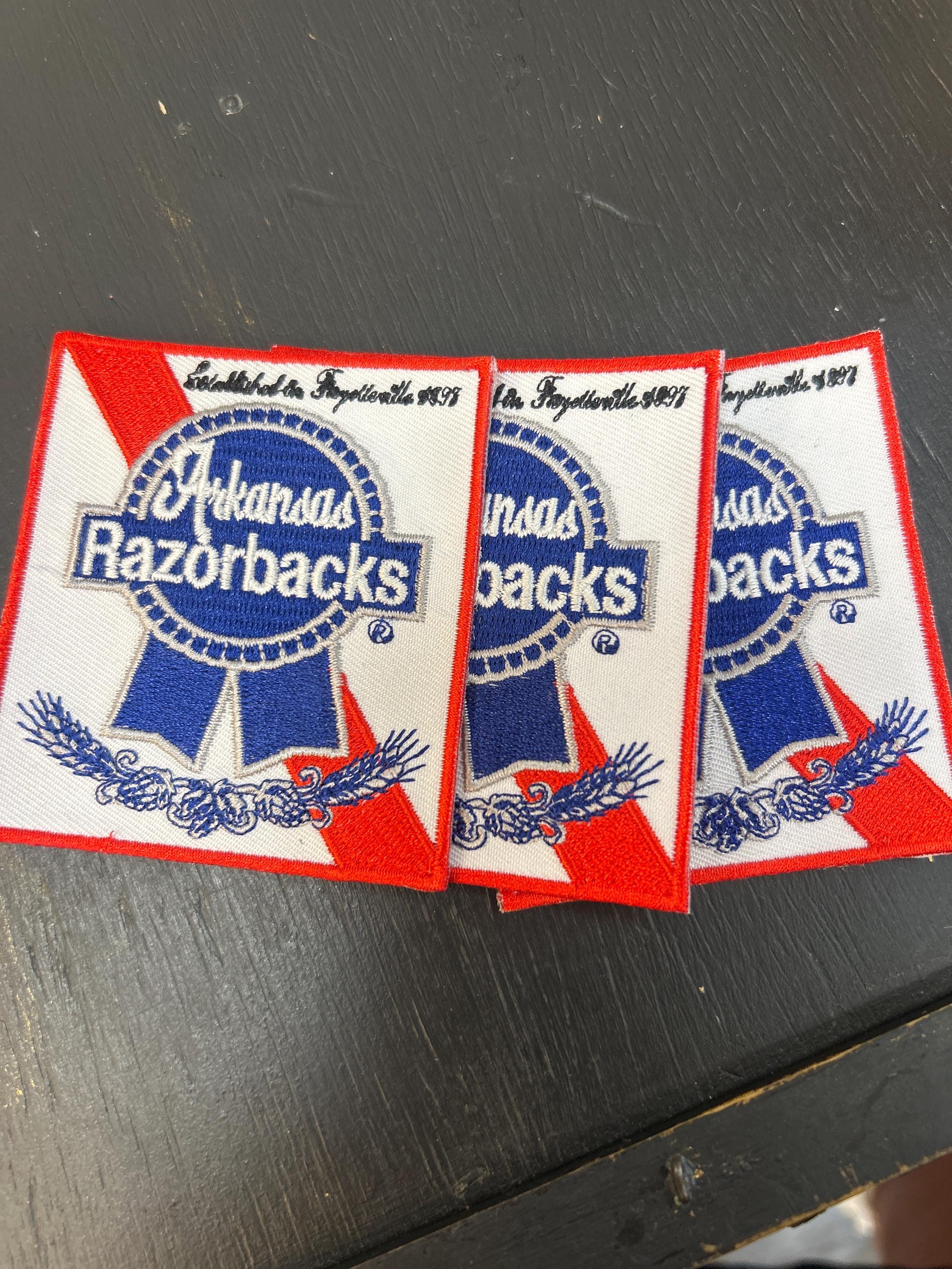 Razorback Ribbon Arkansas Razorback Blue Ribbon, Trucker Hat Patch, Iron on Patch. - Etsy