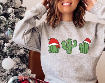 cactus christmas sweater