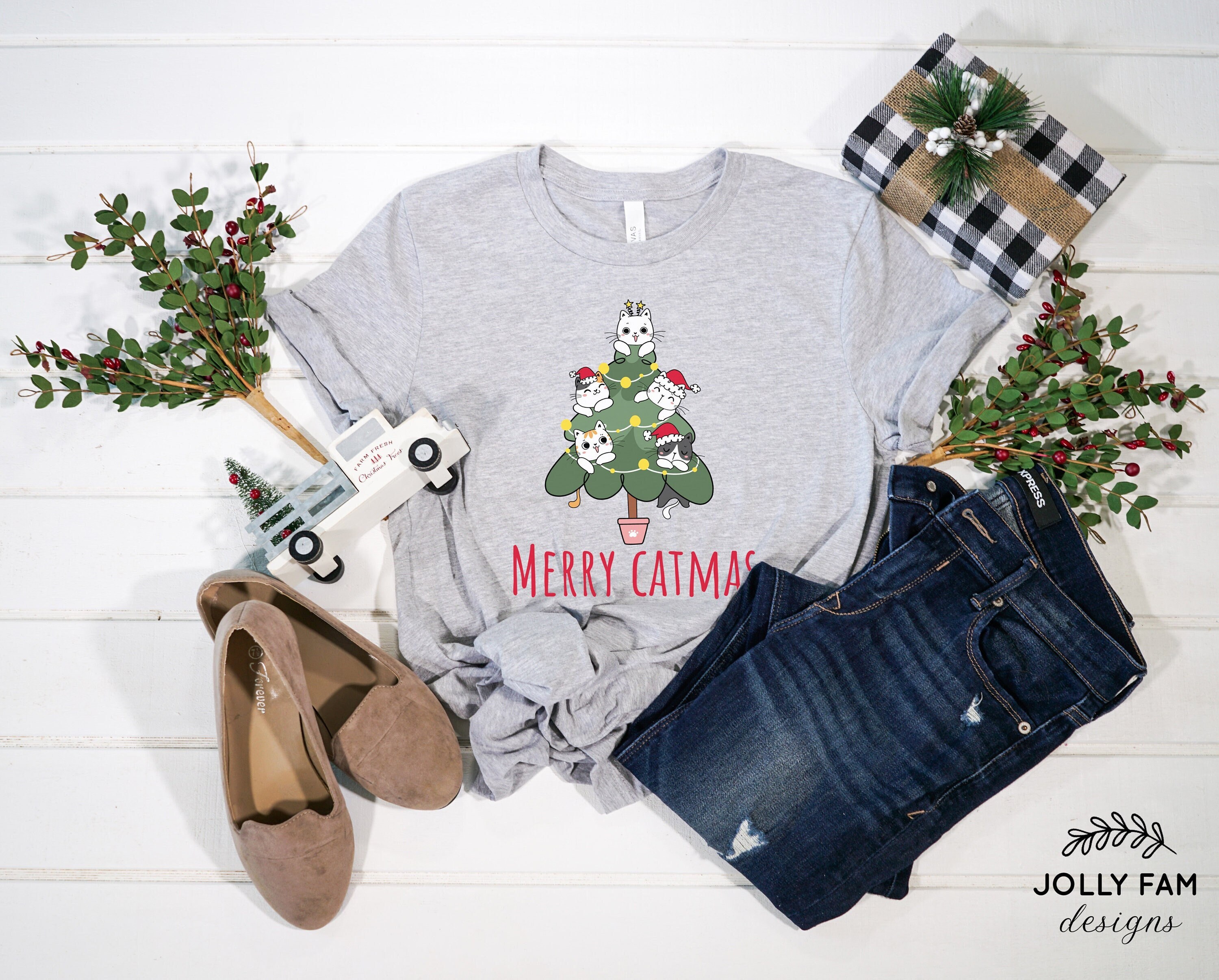 Merry catmas shirt Clearance