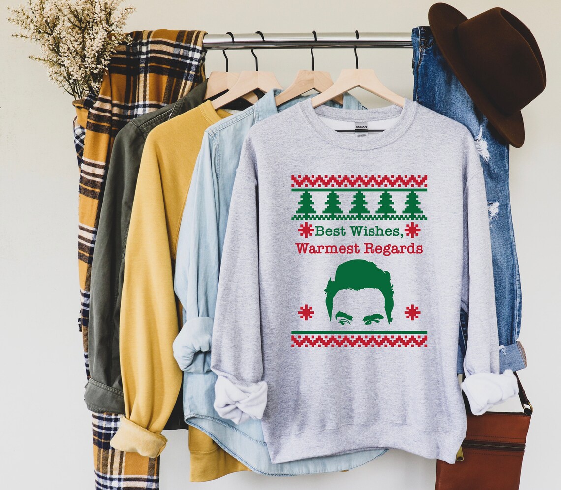 Best Wishes Warmest Regards Ugly Christmas Sweater Creek Etsy