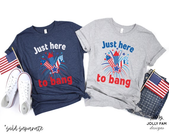 Funny couples 4th of july shirts Clearance
