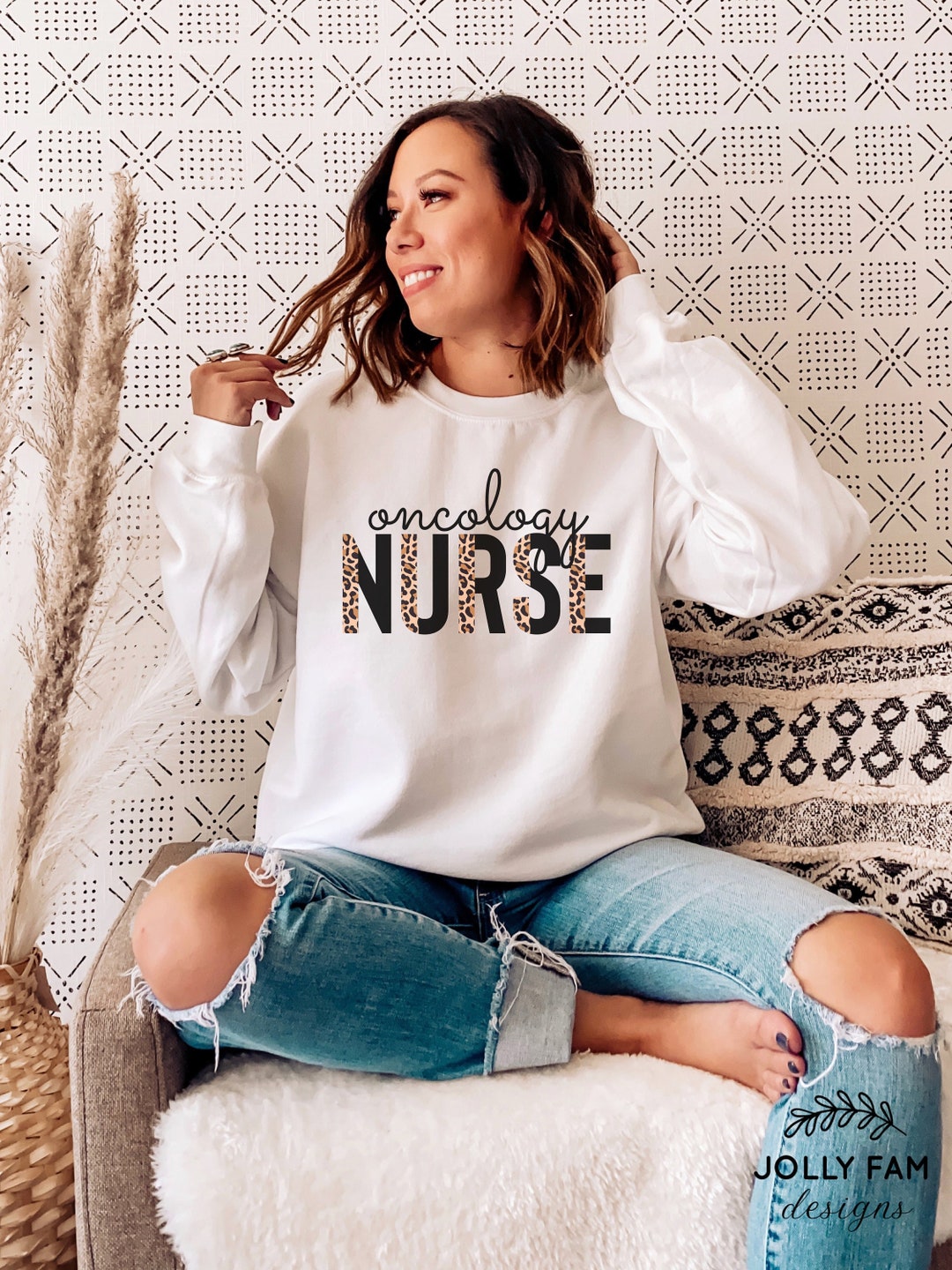 Oncology Nurse Sweatshirt Nurse Sweater Oncology Oncologist - Etsy