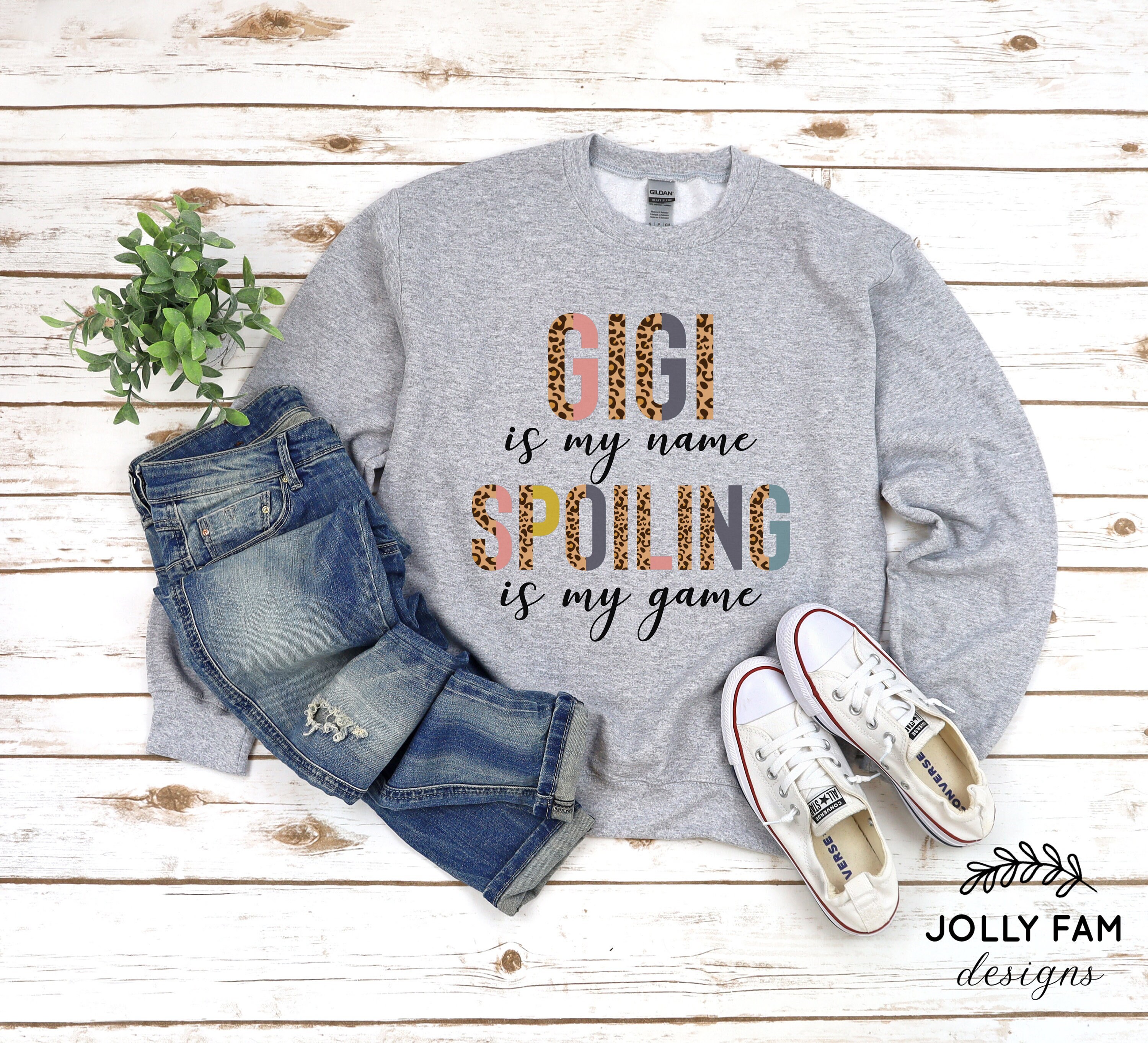 Gigi is My Name Spoiling is My Game Sweatshirt Gigi Gift - Etsy