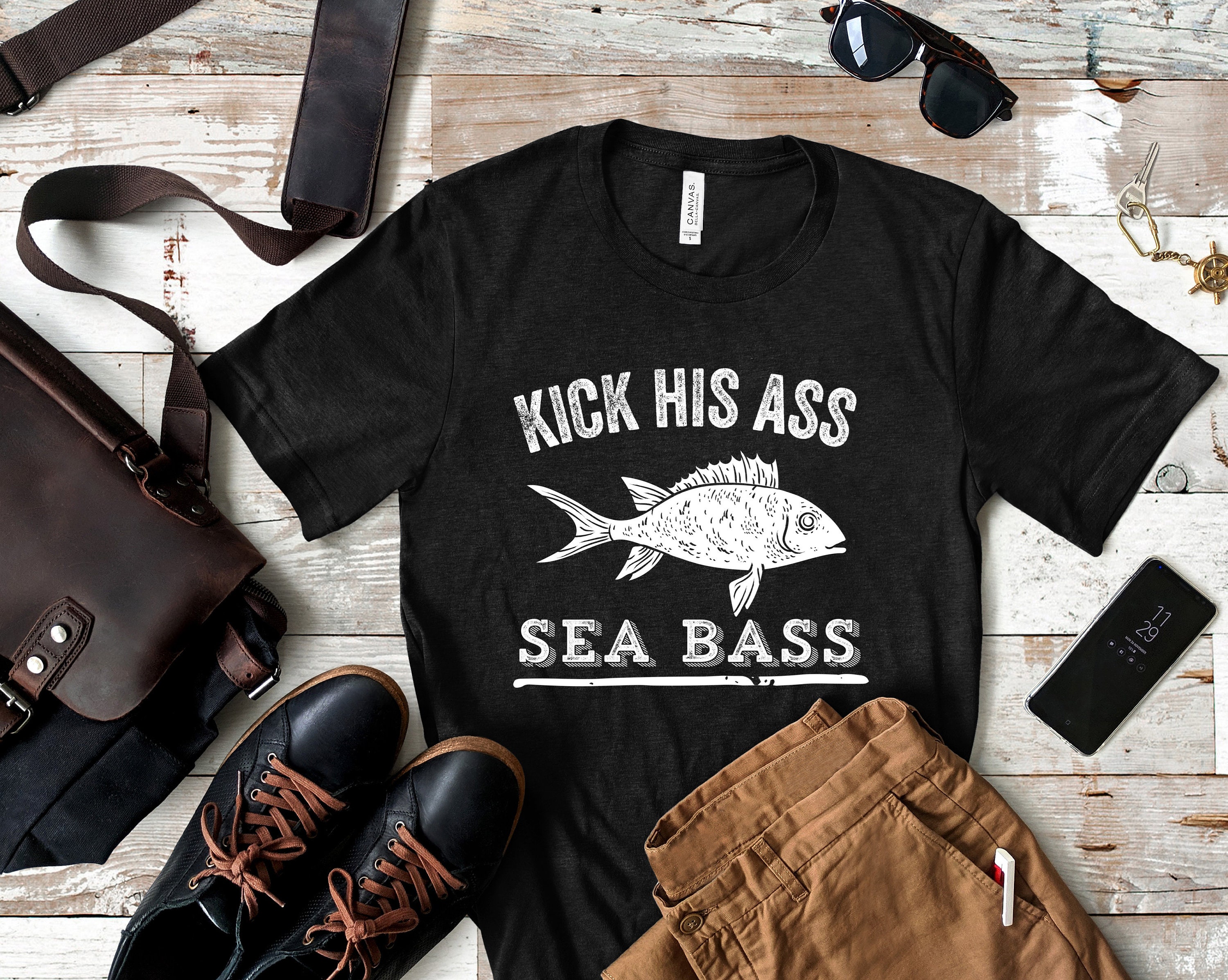 Kick His Ass Sea Bass Dumd and Dumb Quote Shirt Funny Movie Etsy