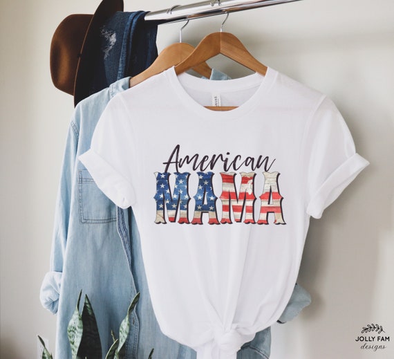 American Mama 4th of July Mom Shirts 