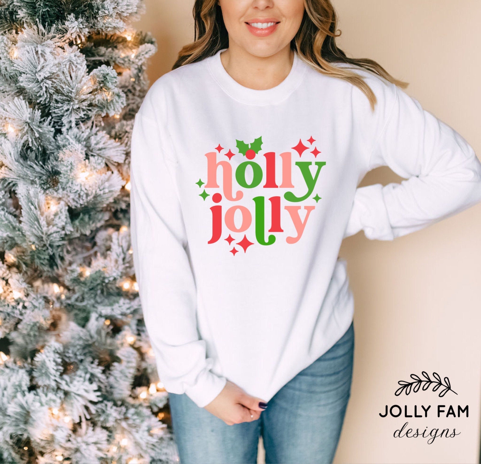 holly jolly christmas sweater