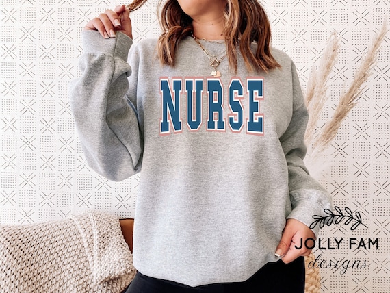 Retro Nurse Sweatshirt RN LPN Registered Nurse Gift for - Etsy Norway
