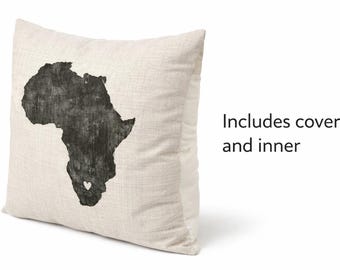South Africa Pillow Cover and including insert, I love SA country Neutral Decor