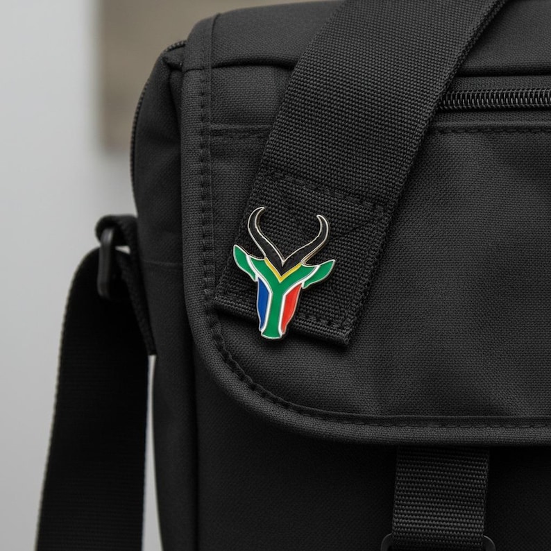 Springbok Pin Badge South Africa rugby SA animal Flag Jewellery Gifts Patriot Wedding Broch image 4