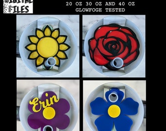 H2.0 Version Stanley Tumbler FLOWER COLLECTION SVG Bundle Digital File Only 20 oz 30 oz 40 oz Tag Topper Plate Lid Topper Cup Sunflower Rose