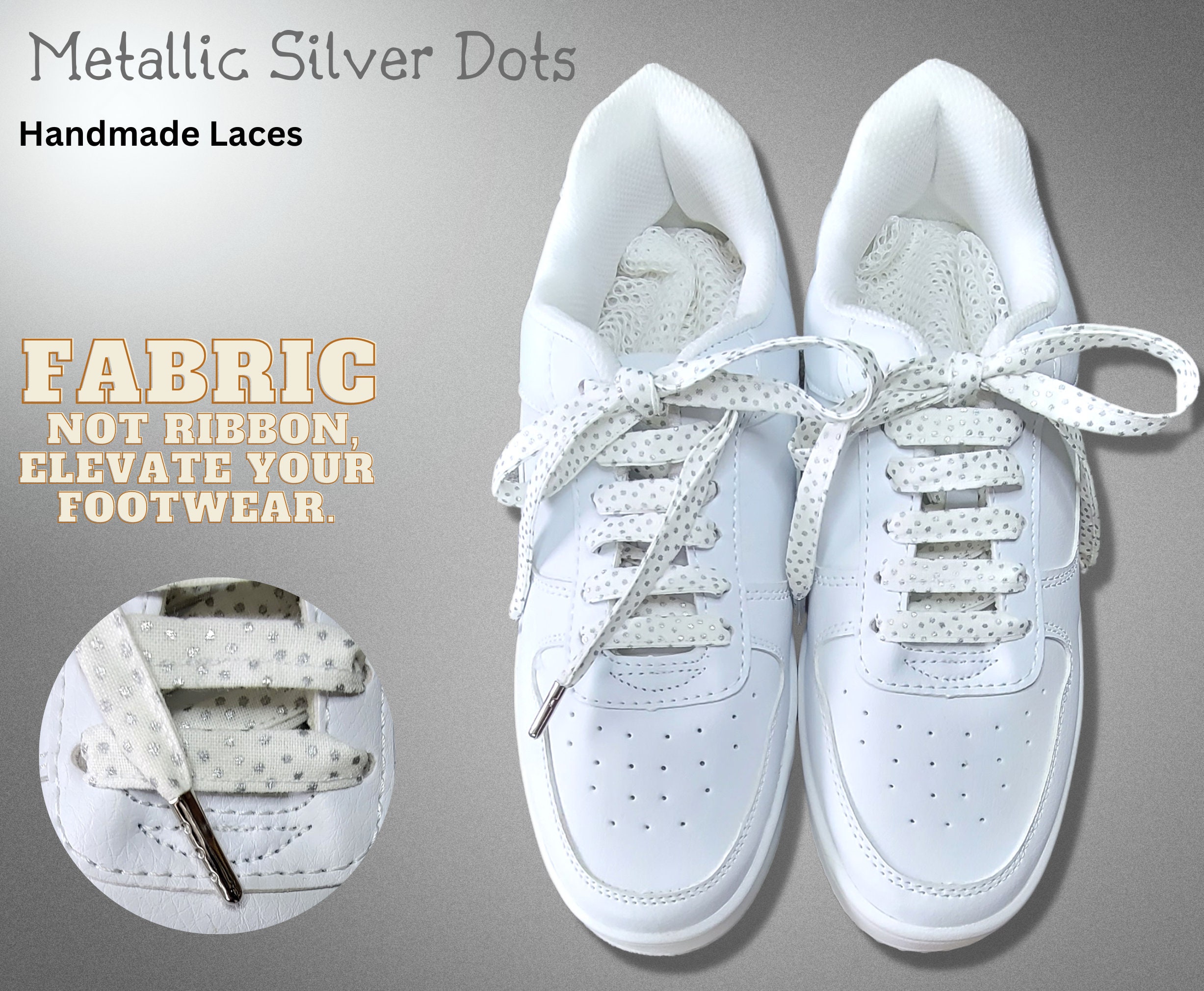 Glitter Shiny Metallic Round Colorful Shoe Laces