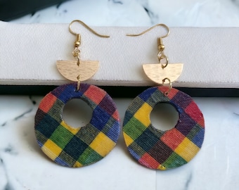 Round Dangle Earrings