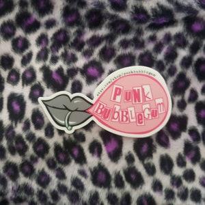 punk bubblegum logo sticker!