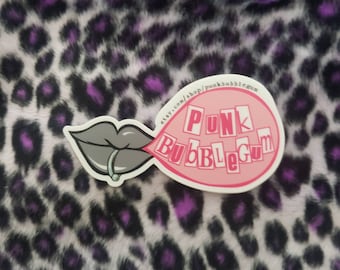 punk bubblegum logo sticker!