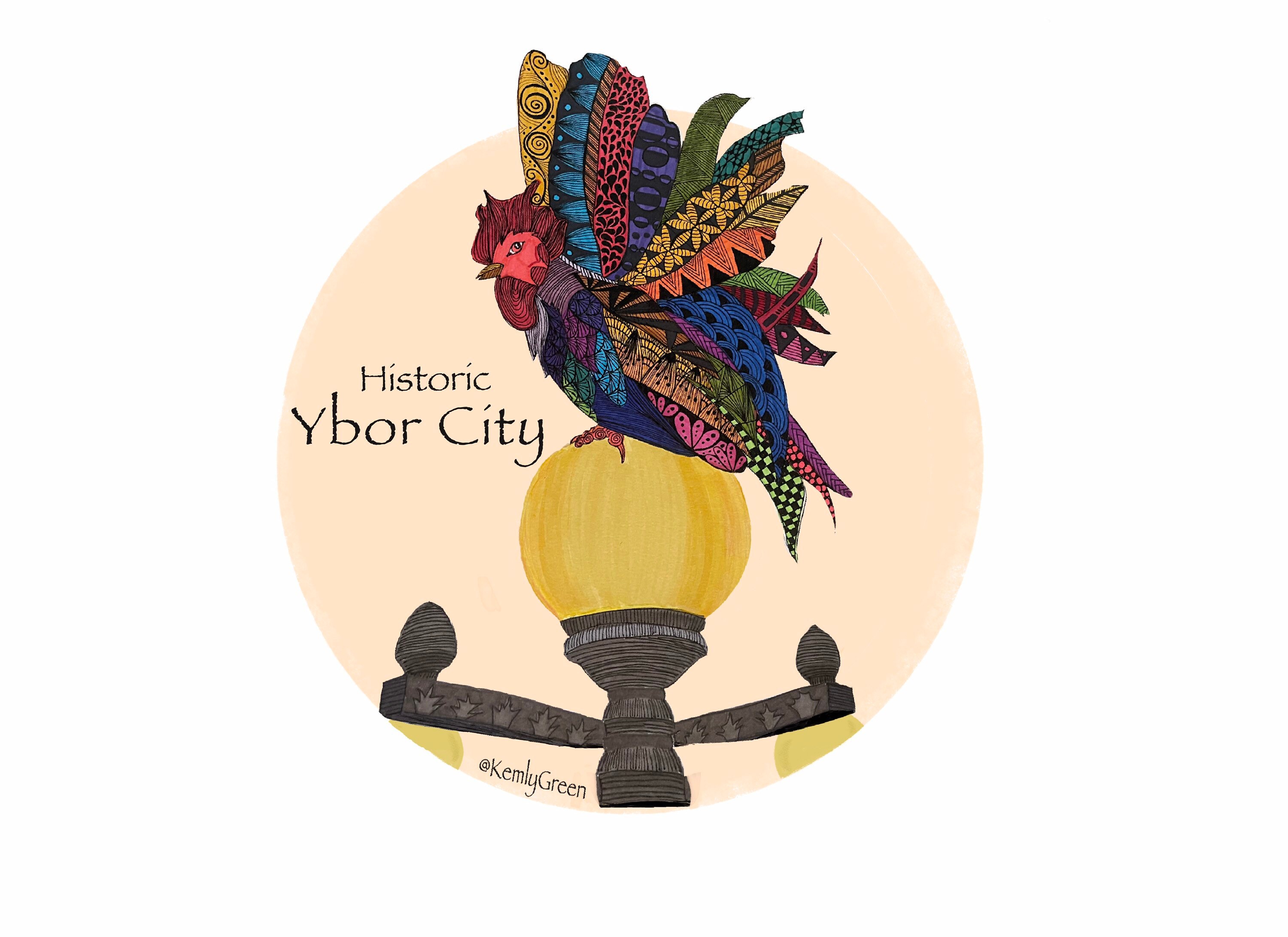 Ybor City Rooster 3.25"x2.25" Collectibles Travel Fridge Magnet PMD10013 Ybor City Rooster 3.25"x2.25" Collectibles Travel Fridge Magnet PMD10013