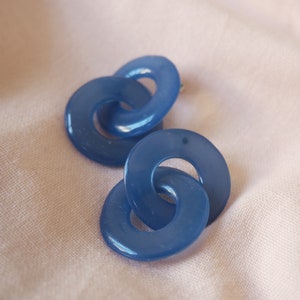 Horus XS earrings - Helka Atelier - Midnight blue - Made in France
