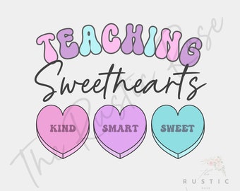 Valentines Candy Hearts PNG for Teachers (Digital Download)