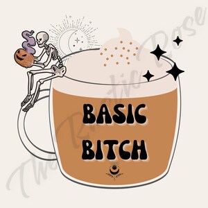 Basic Bitch Fall Pumpkin Spice Latte Halloween Téléchargement numérique