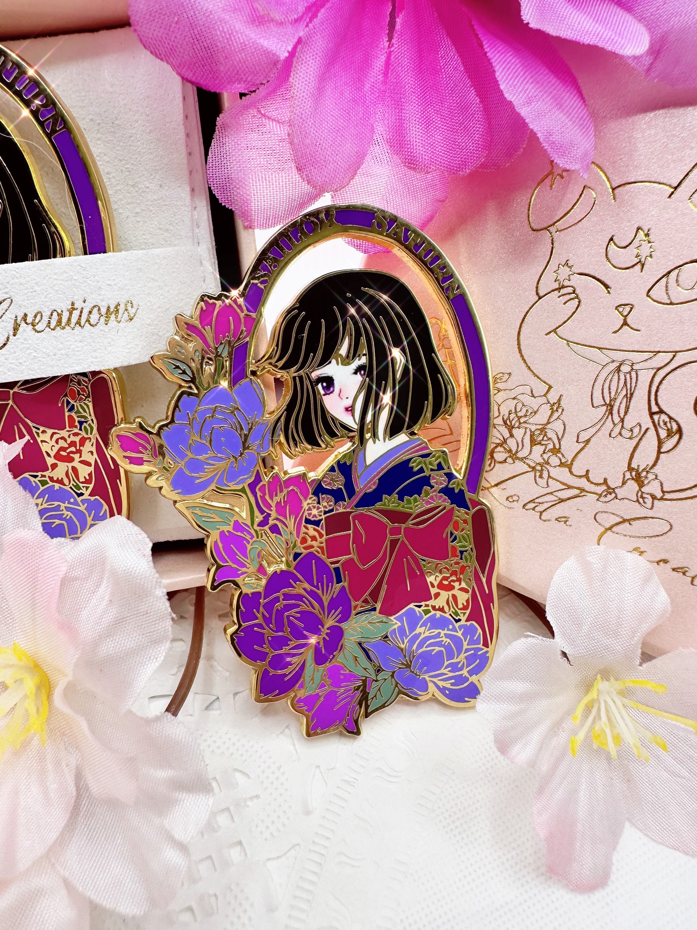 Sailor Saturn Keychain -  New Zealand