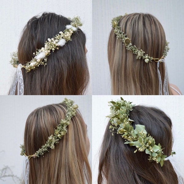 Trockenblumenhaarkranz Blumenkranz Blumenhaarkranz Hochzeit Midsommar Haarkranz Trockenblumen Blumenkinder Brautjungfern Haarkranz