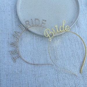 BRIDE headband or TEAMBRIDE hair accessories JGA