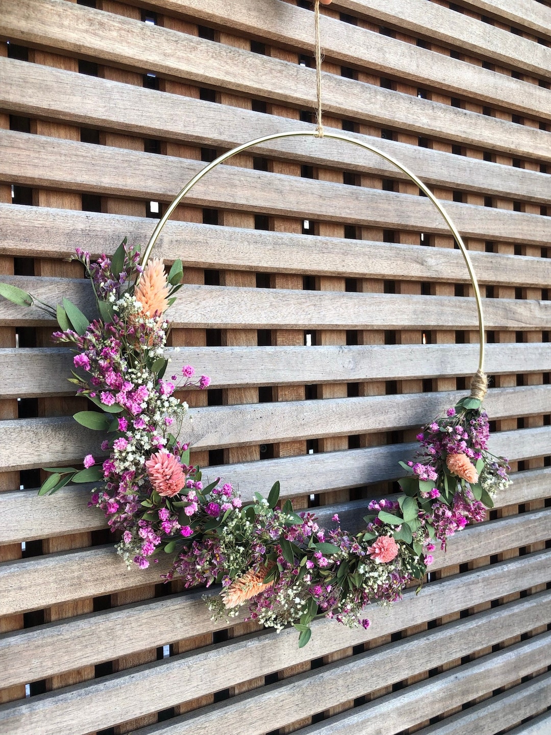 Dried Flower Wreath Wall Wreath honolulu Door Wreath Decoration Boho