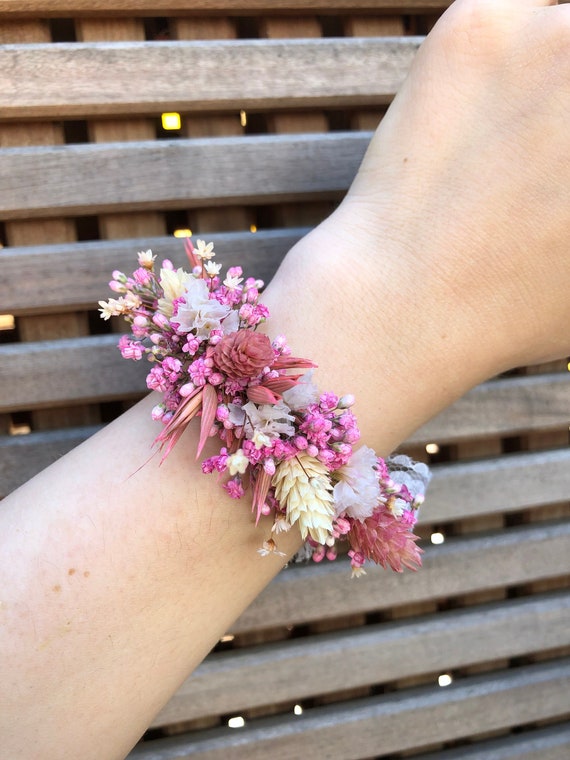 Dried flower bracelet best sale