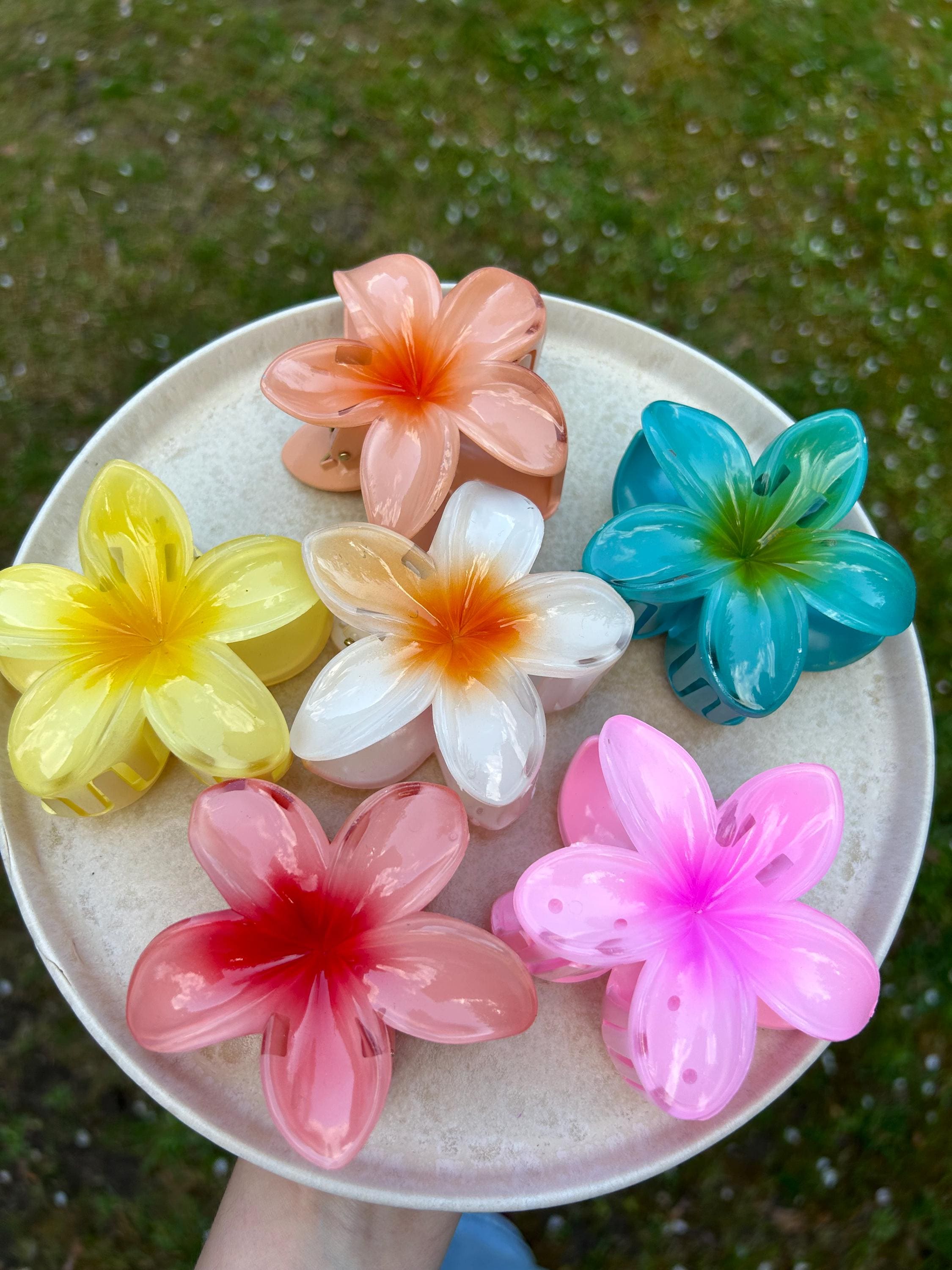 口コミ サイト 商品 Hawaii Clip Hair Flower Accessories Hair Flower Hairclip ヘアアクセサリー