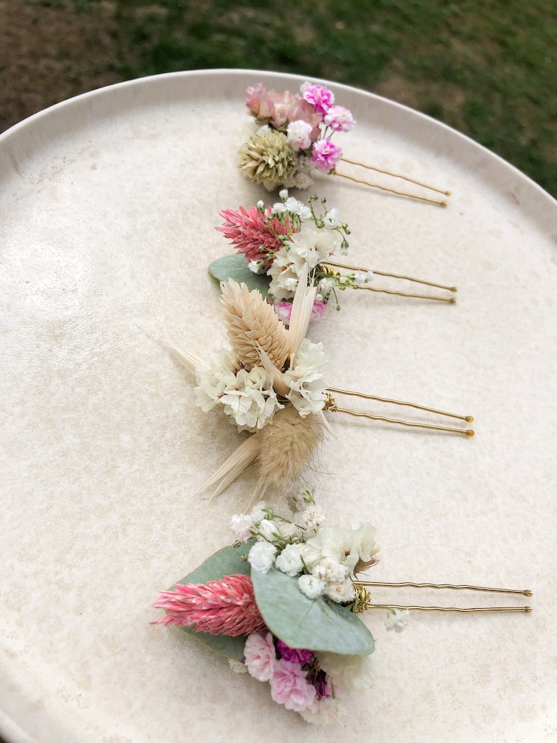 Haar Pin Haarnadel zum Einstecken Hochzeit Brautjungfern Brautfrisur Bild 2