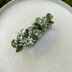 Hair comb comb made of dried flowers wedding comb dried flowers bridal hairstyle