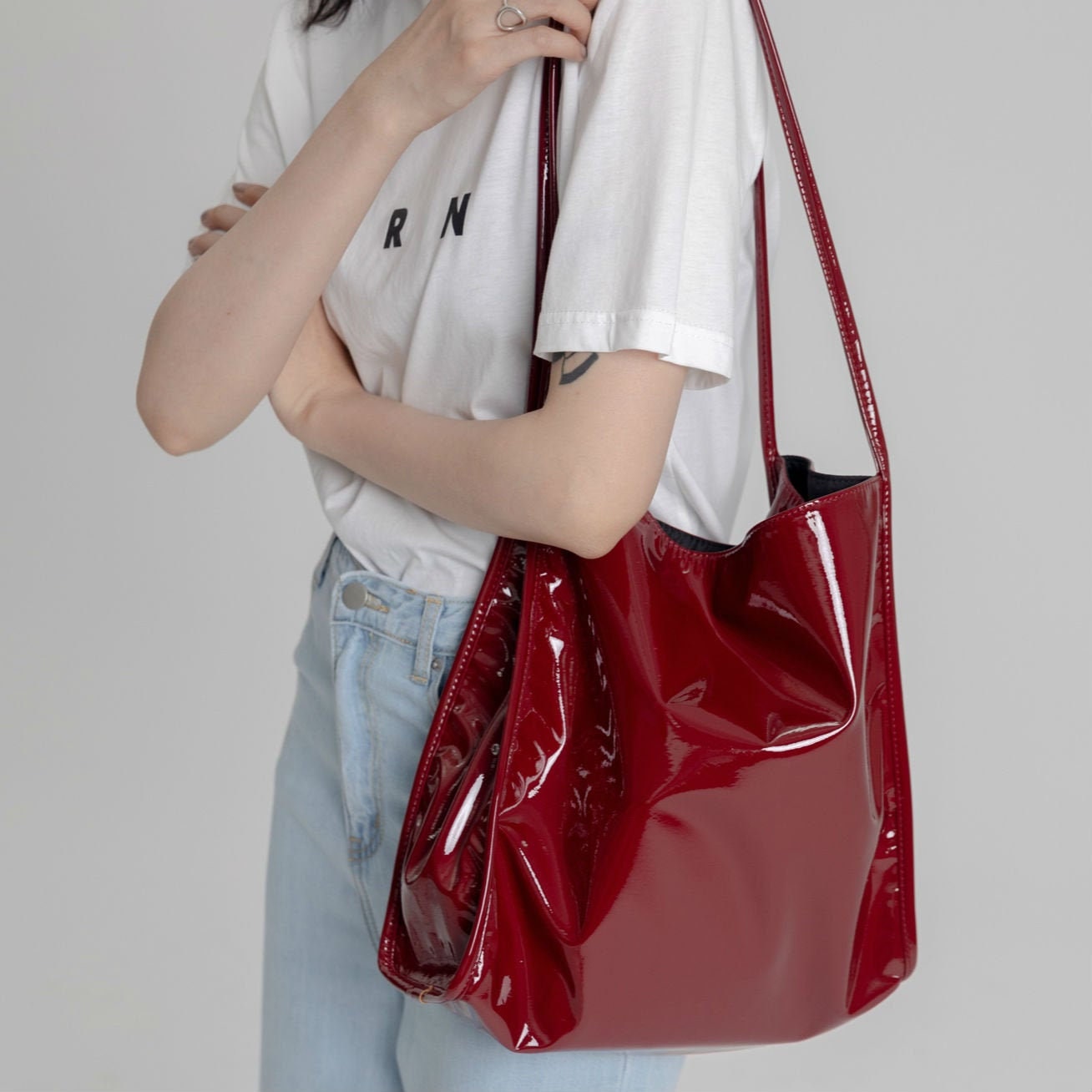 Patent Leather Tote 