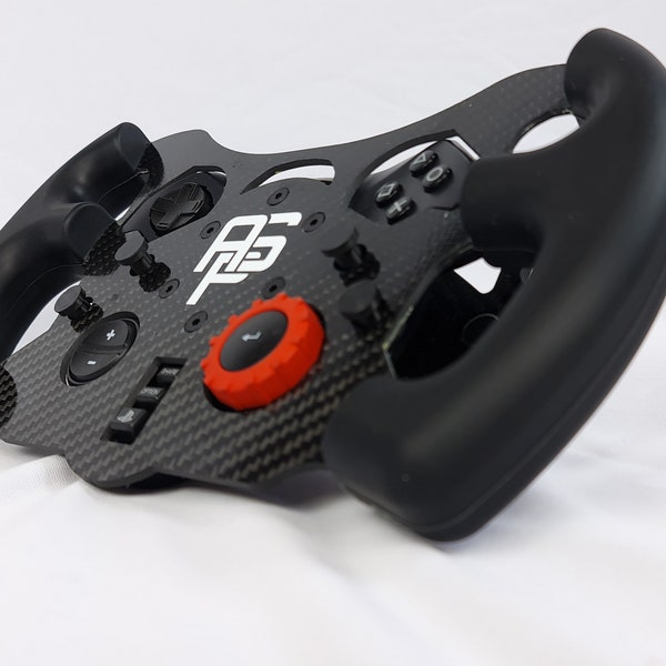 Logitech G29 & G923 Carbon Fibre Wheel Mod (Rubber Handles) Sim Racing GT3 F1